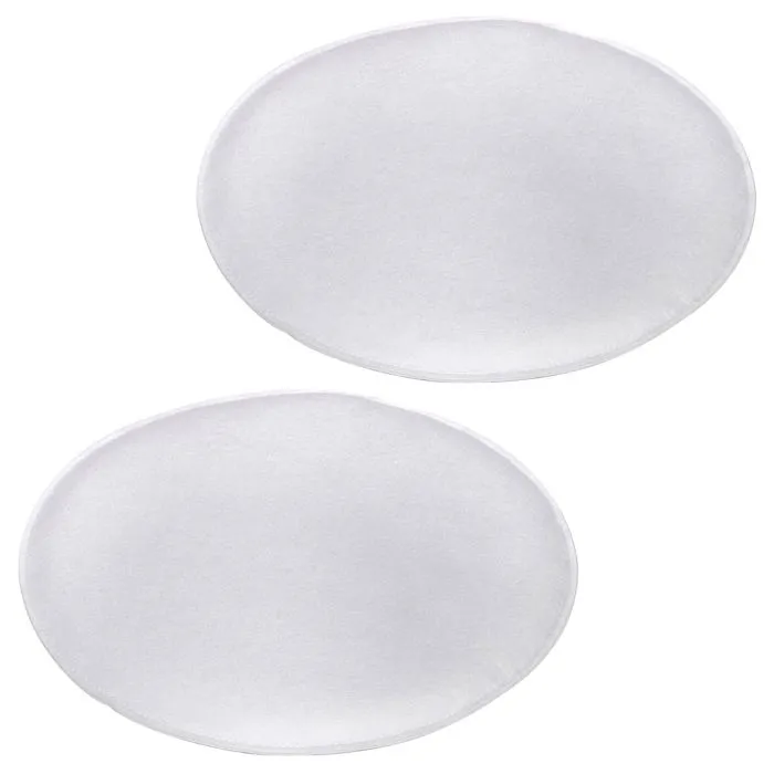 Lot De 2 Coussins D'assise Jonita, En Feutre Blanc