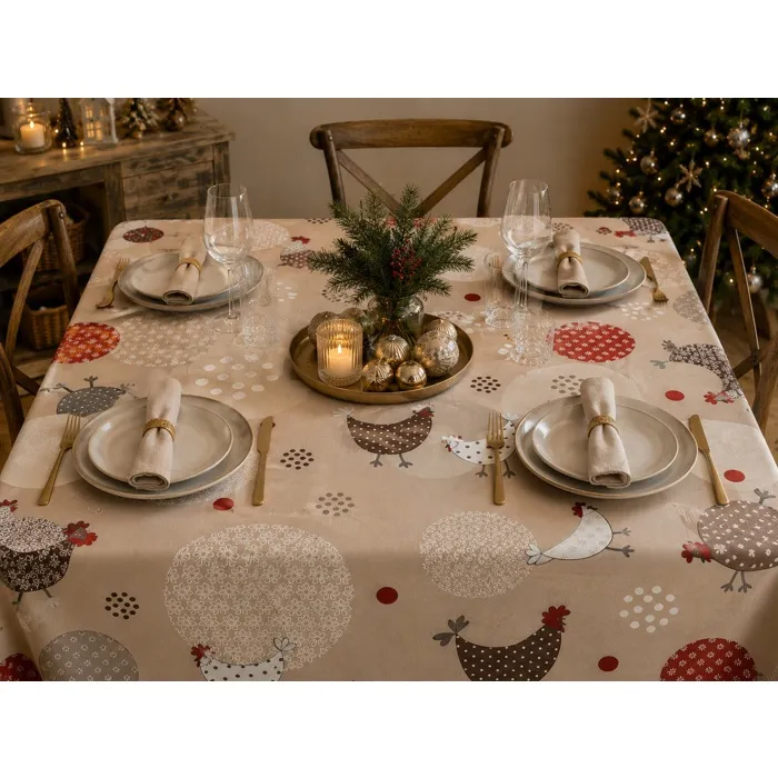 Nappe Toile Cirée Au Mètre Cocotte A Pois