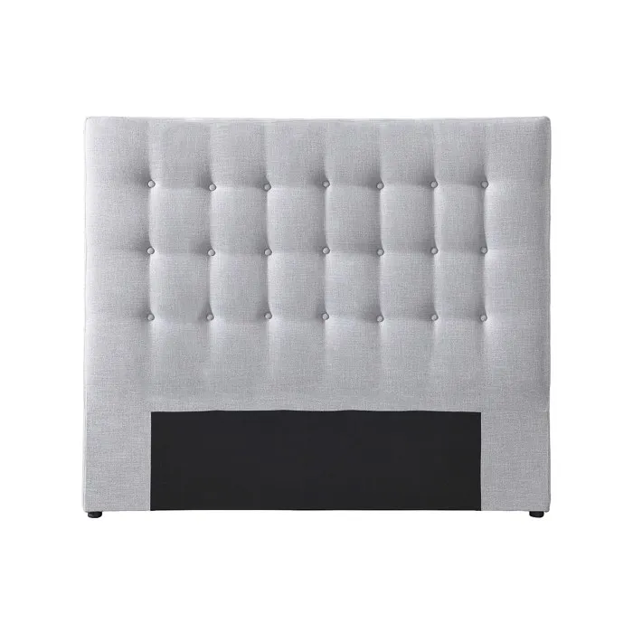 Tête de lit capitonnée 160 cm - Tissu - Gris clair - FRANCESCO