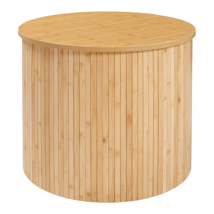 Table basse Ledepid bambou 48 x 60 cm naturel en.casa