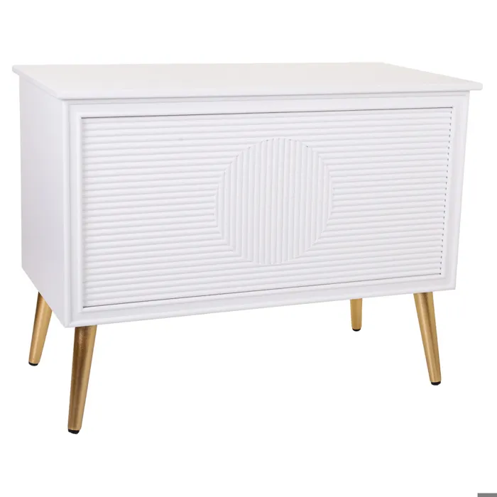 Banc De Coffre Alexandra House Living Doré Bois Mdf 41 X 62 X 83 Cm