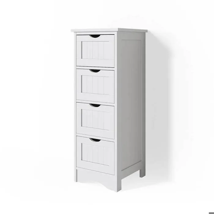 Vicco Meuble de rangement de salle de bain Blanc 30x81cm