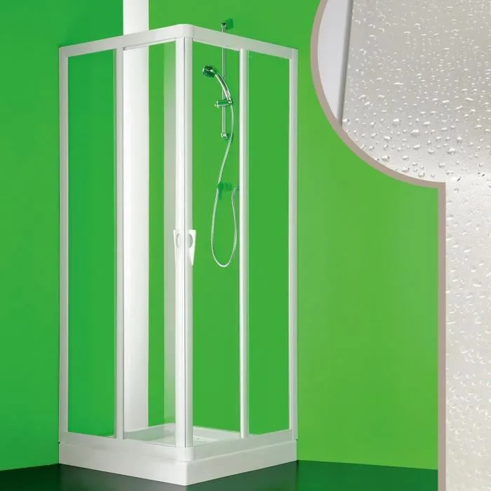 Cabine douche 80x80CM en acrylique mod. Venere avec ouverture centrale