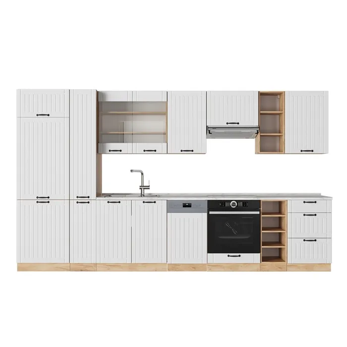 Vicco Cuisine Blanc campagne 355cm sans PT