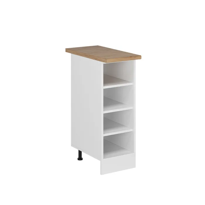 Vicco Etagère de cuisine Blanc 30cm, PT chêne