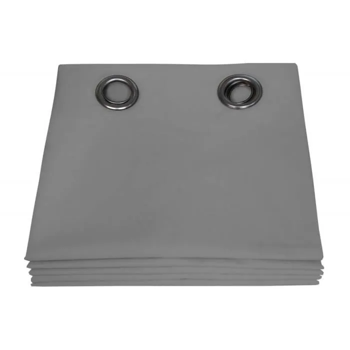 Rideau Occultant Total Oeillets Gris MC09 135L x 250H