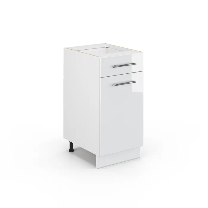 Vicco Meuble cuisine Blanc Haute brillance 40cm sans PT