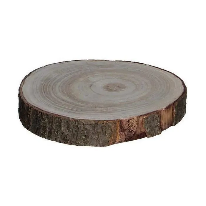 Base Décorative Tronc En Bois Hauteur 3 Cms.