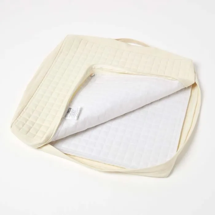 Housse De Coussin En Coton Pour Coussin D'assise Beige - Homescapes