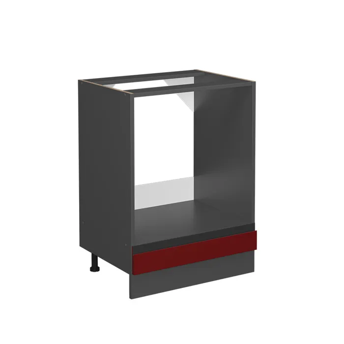 Vicco Meuble pour four Rouge 60cm J-Shape, sans PT