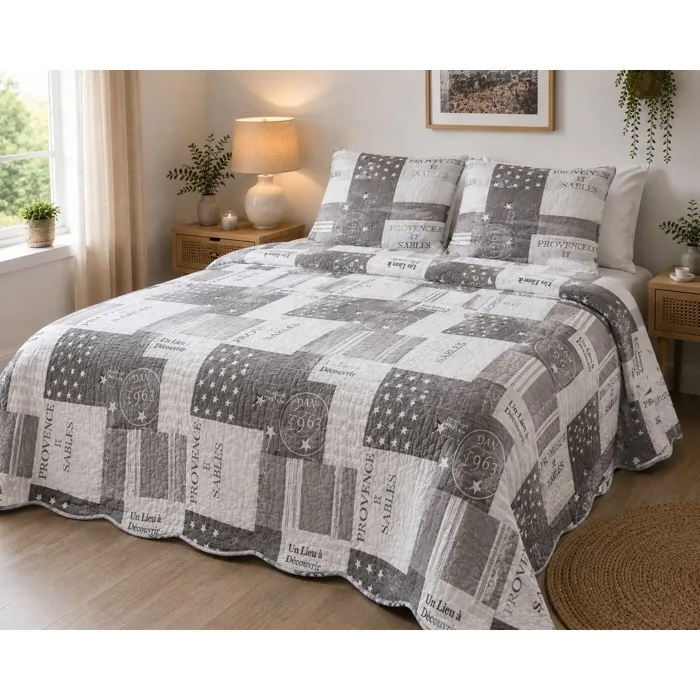 Couvre Lit Microfibre + Taies Provence