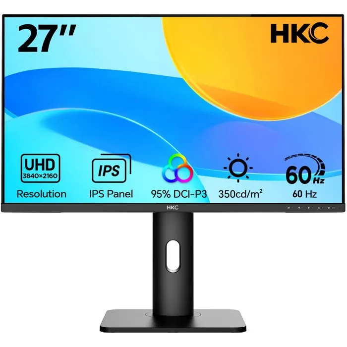 Écran 27" 4k Ips Hkc B2742a Usb-c 65w 60 Hz Haut-parleurs