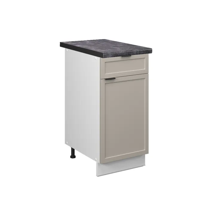 Vicco Meuble cuisine GrisBeige 40cm, PT Anthracite