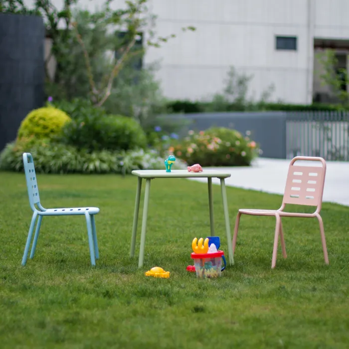 Ensemble de 3 meubles pour enfants Etroubles vert bleu rose casa.pro