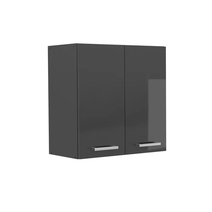 Vicco Elément haut de cuisine Anthracite Haute brillance 60cm