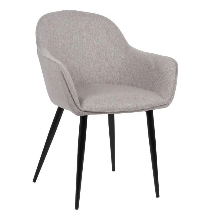 Chaise De Salle À Manger En Tissu Boise Gris