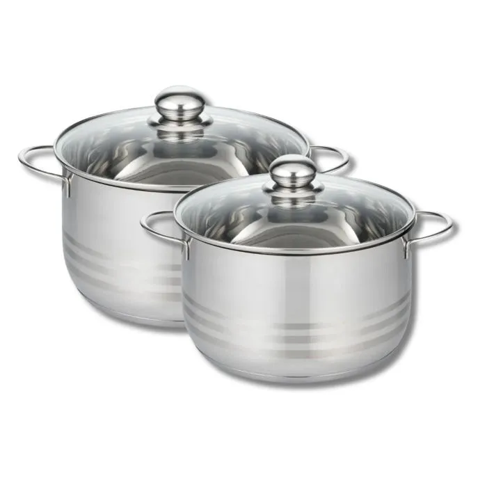 Batterie De Cuisine 2 Faitouts 20/24cm Brillant