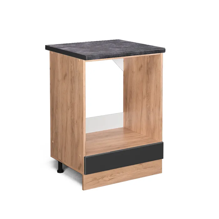 Vicco Meuble pour four Anthracite Haute brillance 60cm, PT Anthracite