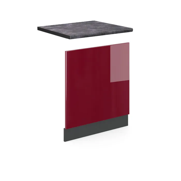 Vicco Façade Rouge/Anthracite 60cm plan de travail Anthracite