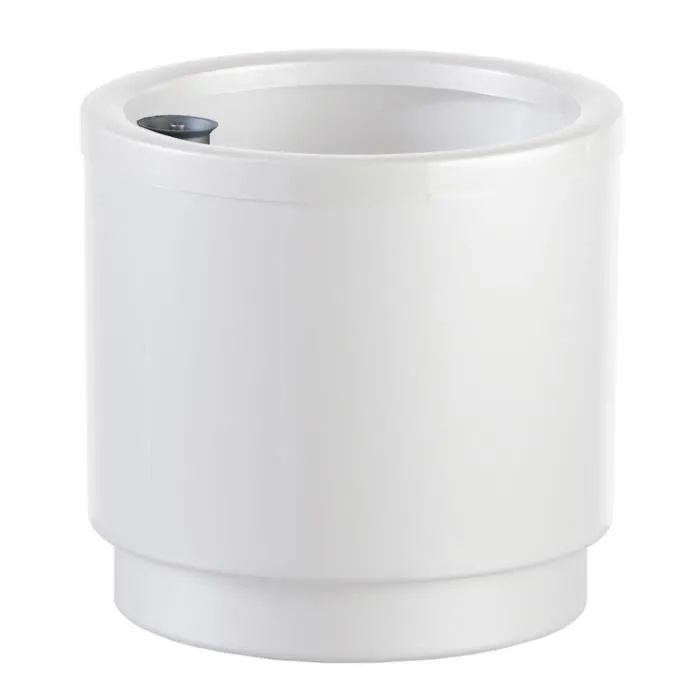 PLASTIKEN Pot de fleurs à réserve d'eau Hidrojardinera - 22 cm - Blanc