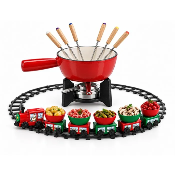 Fondue Savoyarde Et Train De Table Noël