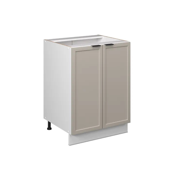 Vicco Meuble bas de cuisine GrisBeige 60cm sans PT
