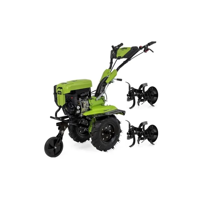 Motoculteur À Essence 212 Cm3 7cv Moteur 4t Transmission Directe 5200w Largeur 105-12