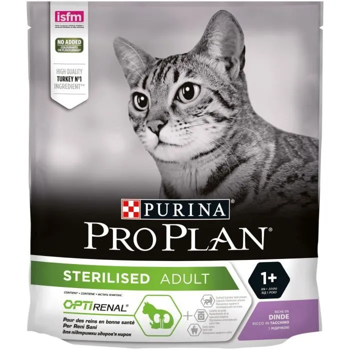 Pro plan Croquettes pour chat adulte stérilisé à la dinde - 400 g