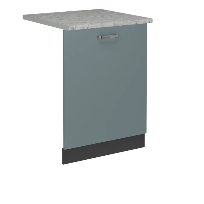 Vicco Panneau de lave-vaisselle Bleu-gris 60cm, PT Marbre