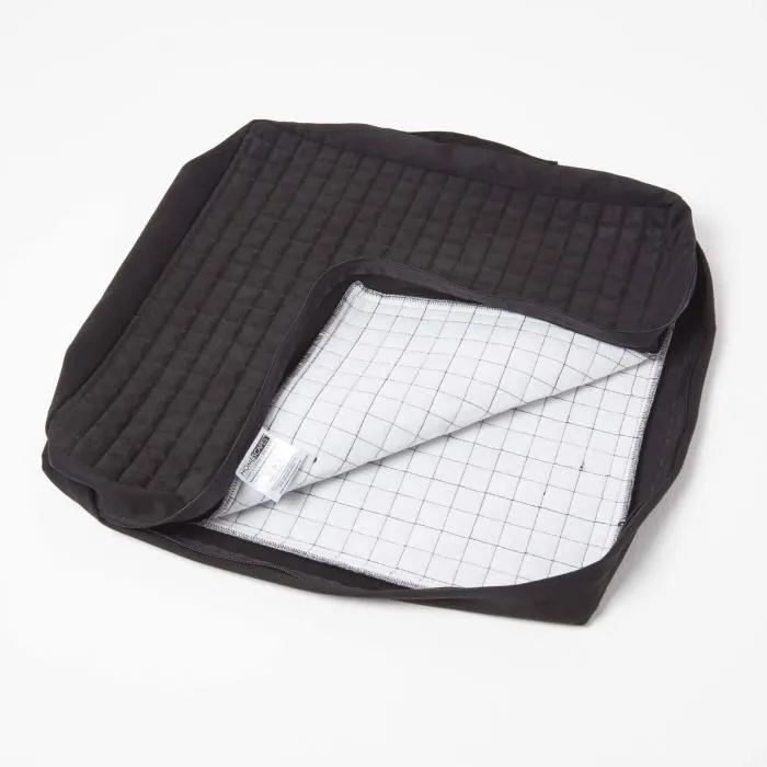 Housse De Coussin En Suédine Pour Coussin D'assise Noir - Homescapes