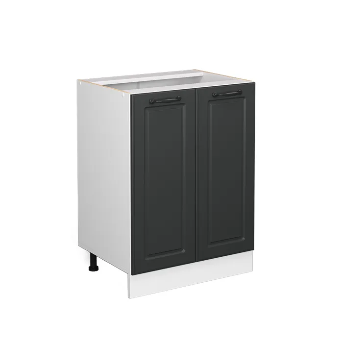 Vicco Meuble bas de cuisine Anthracite campagne 60cm sans PT