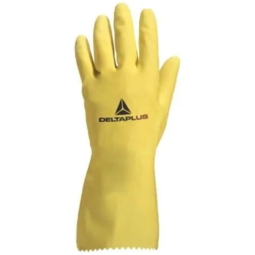 Gant Ménage Latex Jaune Protection Mains Latex Naturel - Delta Plus