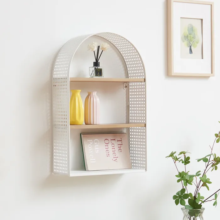 Étagère murale Jäller 53 x 35 x 14 cm blanc en.casa