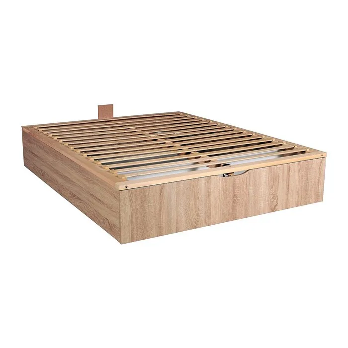 Sommier coffre 180 x 200 cm avec rangement - Naturel clair - SALITA de YSMÉE