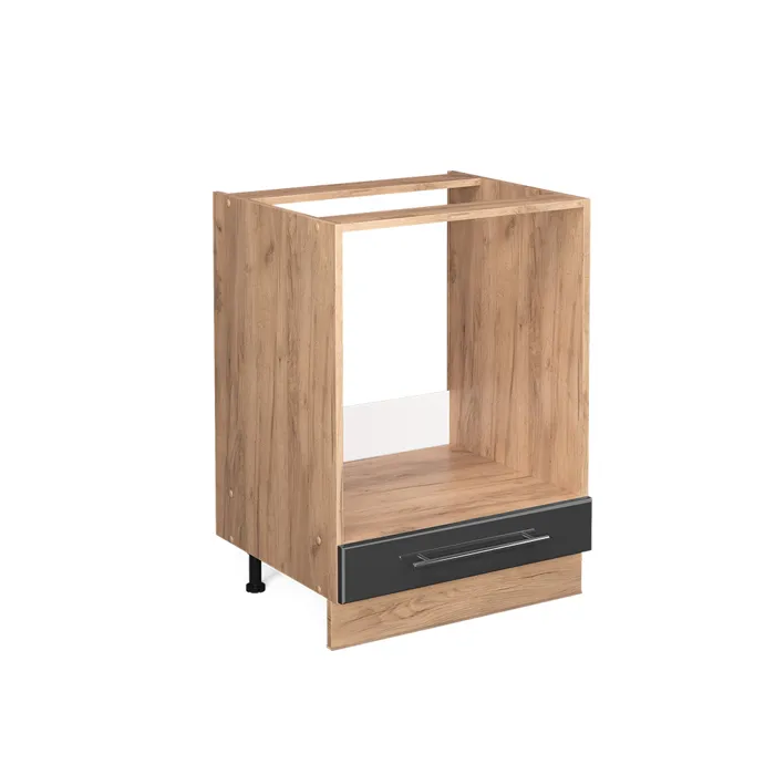 Vicco Meuble pour four Anthracite Haute brillance 60cm sans PT