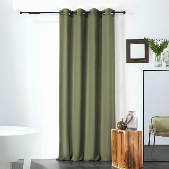 Voilage Linder Melisse 140 X 240 Cm Vert Coton 60% Lin 40%