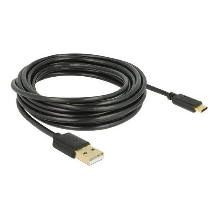Cable Usb 2.0 Type A Male Vers Type C 2.0 Male Delock, 4 M, Noir