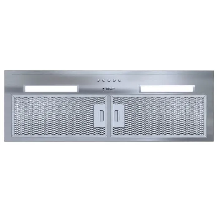 Hotte Casquette Aspirante Silencieuse - 80 cm - 330 m3/h - HADARIO - Inox