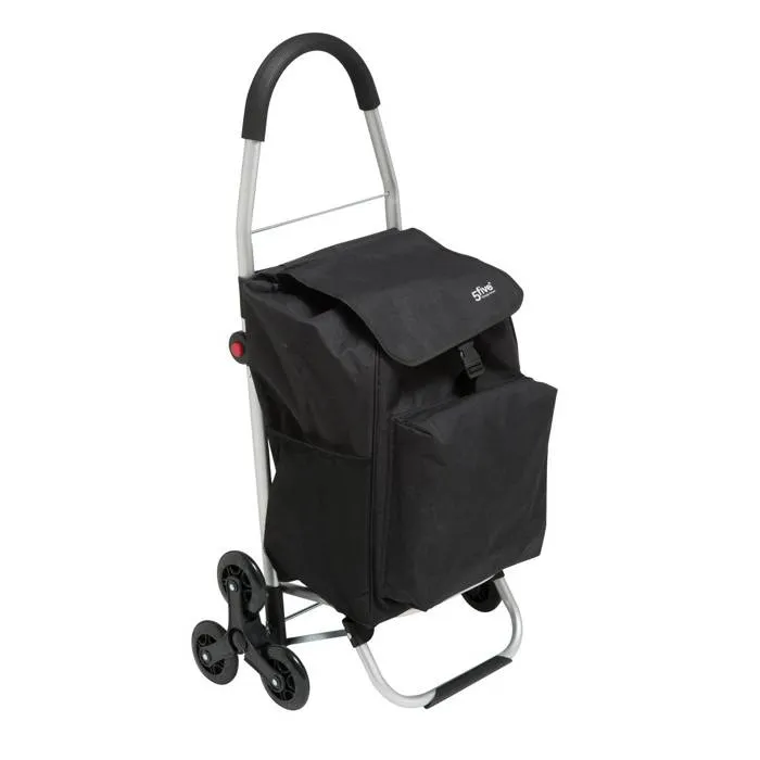 Chariot De Course Pliable 6 Roues Noir - 5five