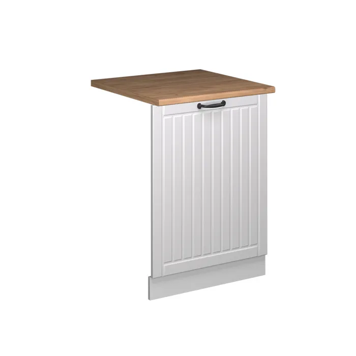 Vicco Façade de lave-vaisselle Blanc campagne 60cm, PT Chêne