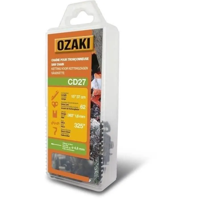 Chaîne De Tronçonneuse Ozaki Sous Coque Semi-carrée: 325'' 063 (1,6mm) 62 Entraîneurs ( E62 )