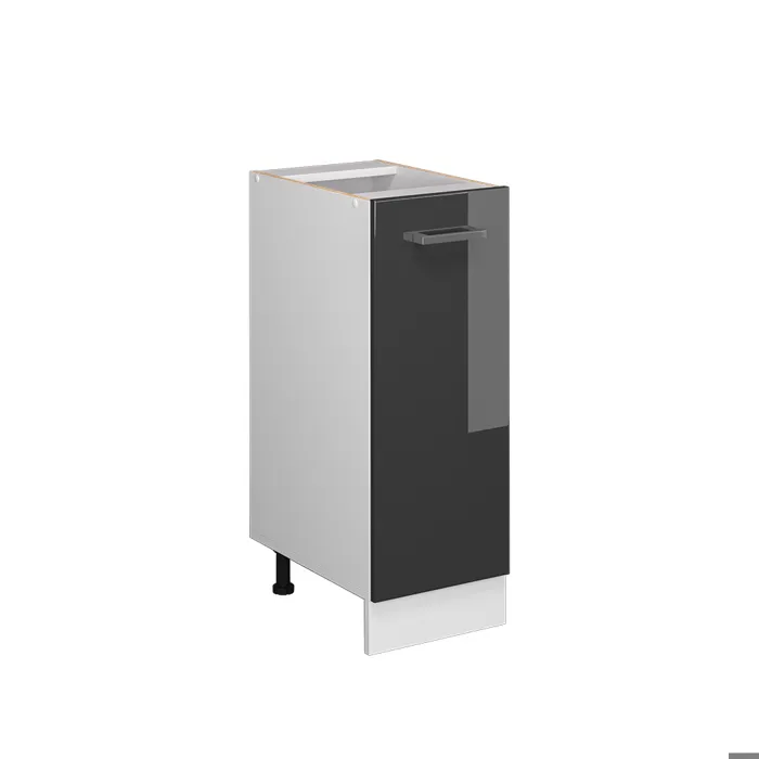 Vicco Meuble de cuisine Anthracite Haute brillance 30cm sans PT