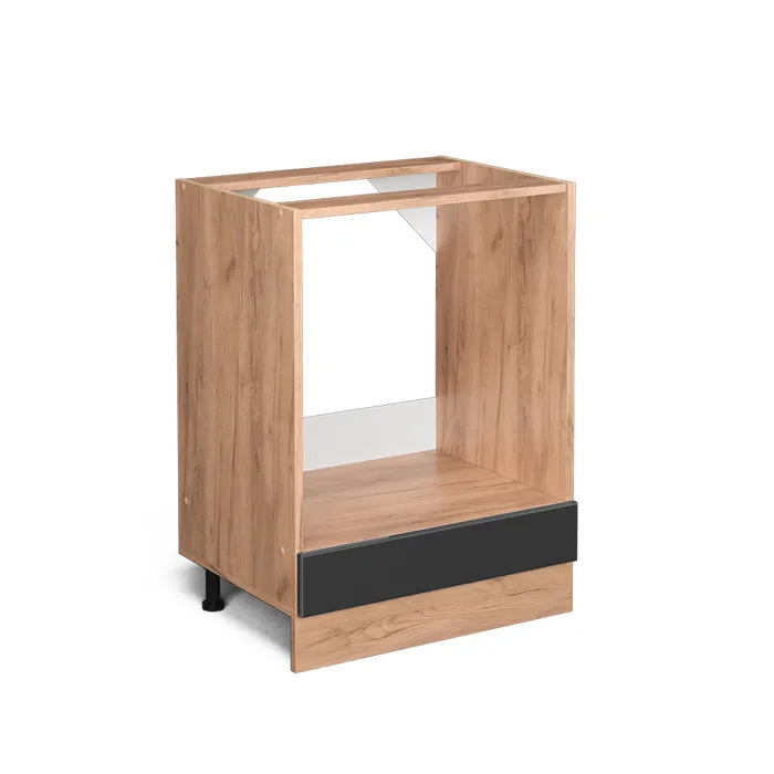 Vicco Meuble pour four Anthracite Haute brillance 60cm sans PT