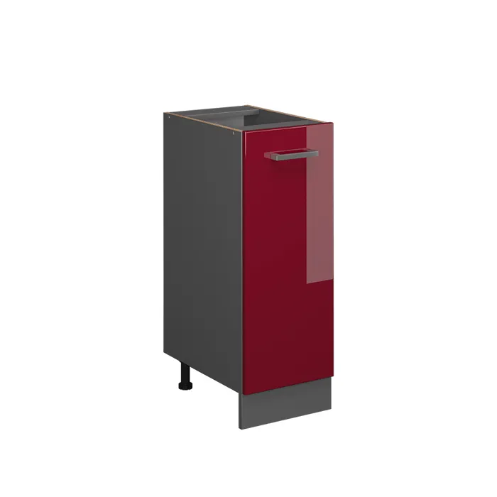 Vicco Meuble de cuisine Rouge brillant 30cm sans PT