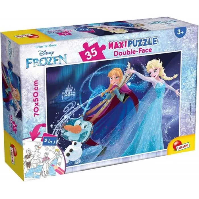 Lisciani giochi puzzle double-face Reine des Neiges