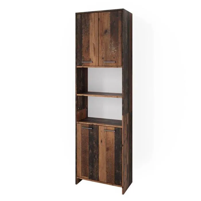 Vicco Meuble de rangement de salle de bain Chêne rustique 56.1x190cm