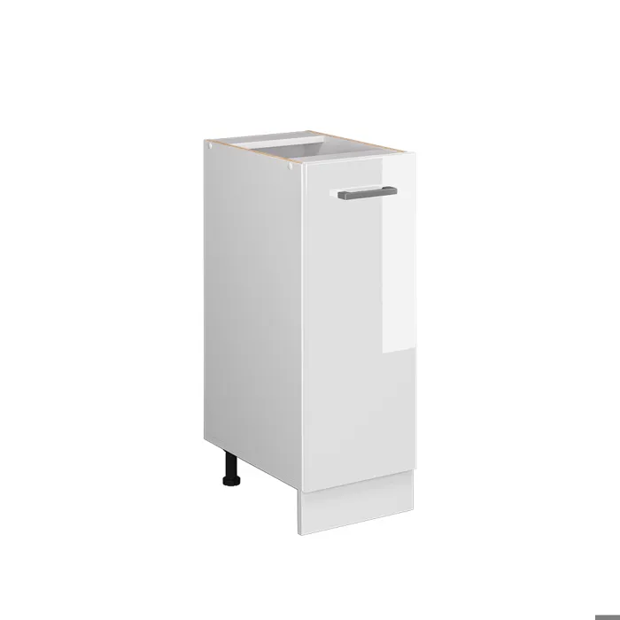 Vicco Meuble de cuisine Blanc Haute brillance 30cm sans PT
