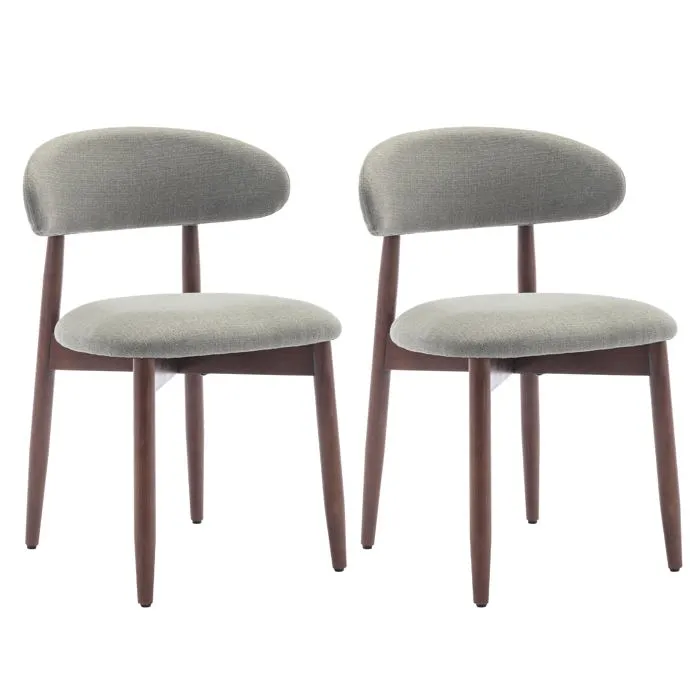 Lot De 2 Chaises, Robustes Et Élégantes, Style Nordique Minimaliste, Idéales Pour Salle À Manger Et Cuisine - Vert