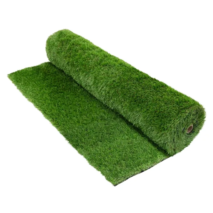 Ecd Germany Gazon Synthétique H 35 Mm Rouleau 6 M² (1x6 M), Vert Multinuancé, Drainage Rapide, Résistant Aux Intempéries, Tapis De Pelouse Artificielle Herbe Fausse Revêtement De Sol Pour Jardin