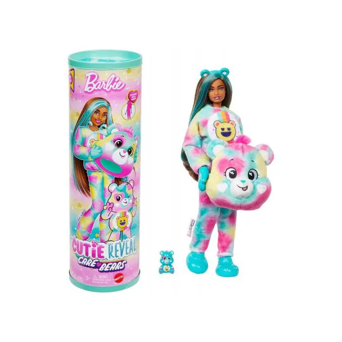 Poupee Barbie Cutie Reveal Bisounours Touradieuse 10 Surprises - Costume Peluche Animal - Poupée Mannequin - Mattel - Jf